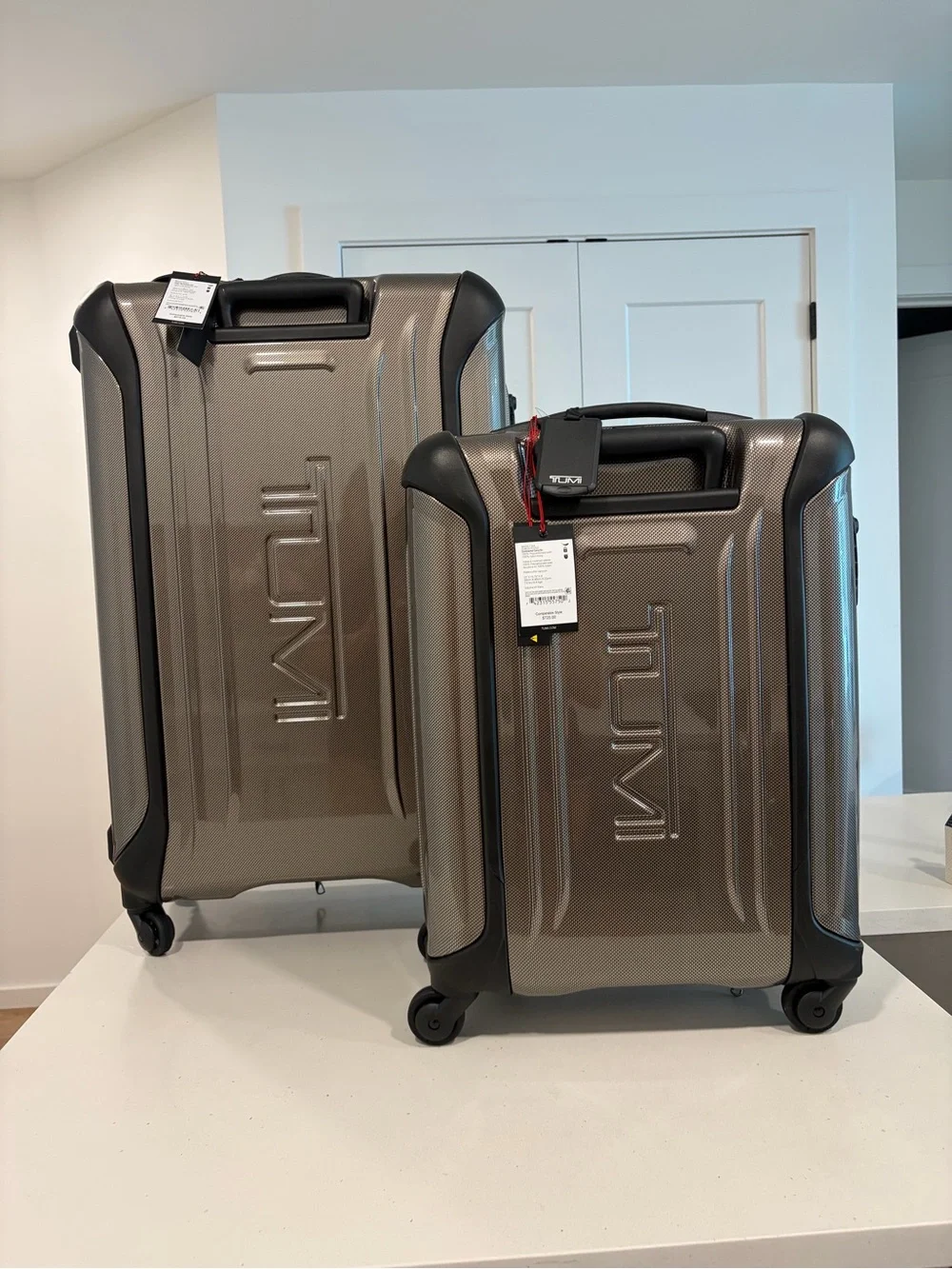 Tumi Metallic Taupe Two-Piece Spinner Luggage Set